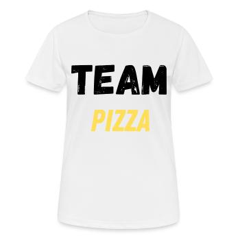 team pizza - T-shirt respirant Femme - blanc - Devant - AI Model Female 172 dark (172cm)