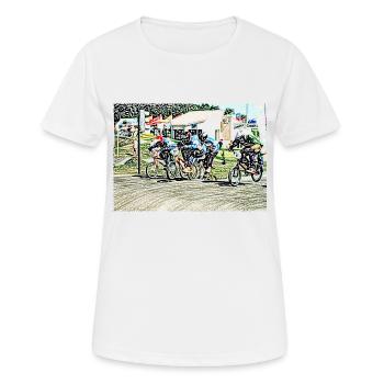 bmx - T-shirt respirant Femme - blanc - Devant - AI Model Female 172 dark (172cm)