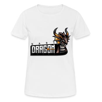 Dart Sport Dragon - Frauen T-Shirt atmungsaktiv - Weiß - Vorne - AI Model Female 172 dark (172cm)