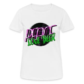 beer periodic table bear beer outfit awesome - Women's Breathable T-Shirt - white - Front - AI Model Female 172 dark (172cm)