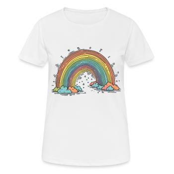 Rainbow - Women's Breathable T-Shirt - white - Front - AI Model Female 172 dark (172cm)