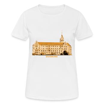 Mairie de Duisbourg - T-shirt respirant Femme - blanc - Devant - AI Model Female 172 dark (172cm)