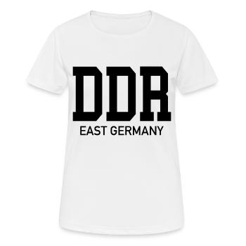 Allemagne de l’Est Cadeau Allemagne de l’Est - T-shirt respirant Femme - blanc - Devant - AI Model Female 172 dark (172cm)