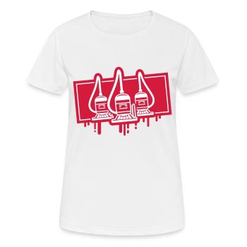 Entreprise de nettoyage d’aspirateurs - T-shirt respirant Femme - blanc - Devant - AI Model Female 172 dark (172cm)