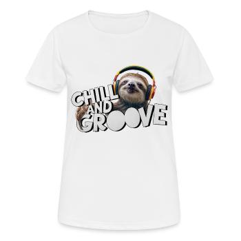 Chill and Groove - Women's Breathable T-Shirt - white - Front - AI Model Female 172 dark (172cm)