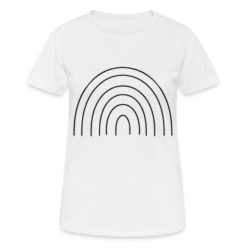 Arc en ciel - T-shirt respirant Femme - blanc - Devant - AI Model Female 172 dark (172cm)