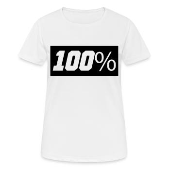 100 - T-shirt respirant Femme - blanc - Devant - AI Model Female 172 dark (172cm)