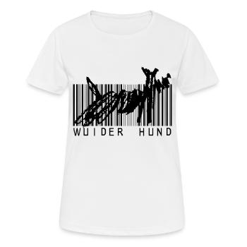Wuider Hund Hundemotiv - Frauen T-Shirt atmungsaktiv - Weiß - Vorne - AI Model Female 172 dark (172cm)
