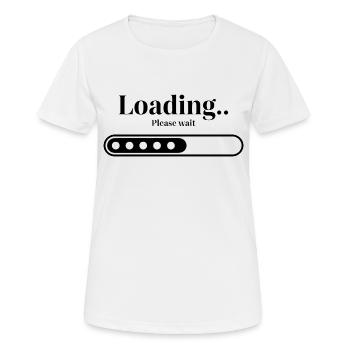 Loading... Please wait - Women's Breathable T-Shirt - white - Front - AI Model Female 172 dark (172cm)