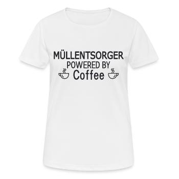 Élimination des déchets alimentée par le café - T-shirt respirant Femme - blanc - Devant - AI Model Female 172 dark (172cm)