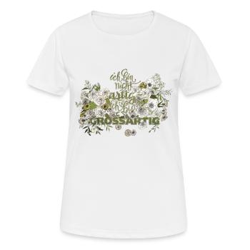 ich bin nicht artig - Frauen T-Shirt atmungsaktiv - Weiß - Vorne - AI Model Female 172 dark (172cm)