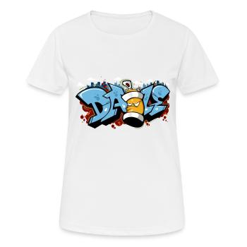 Street graff - Frauen T-Shirt atmungsaktiv - Weiß - Vorne - AI Model Female 172 dark (172cm)