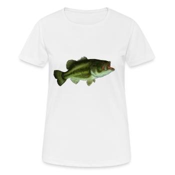 Black bass - T-shirt respirant Femme - blanc - Devant - AI Model Female 172 dark (172cm)