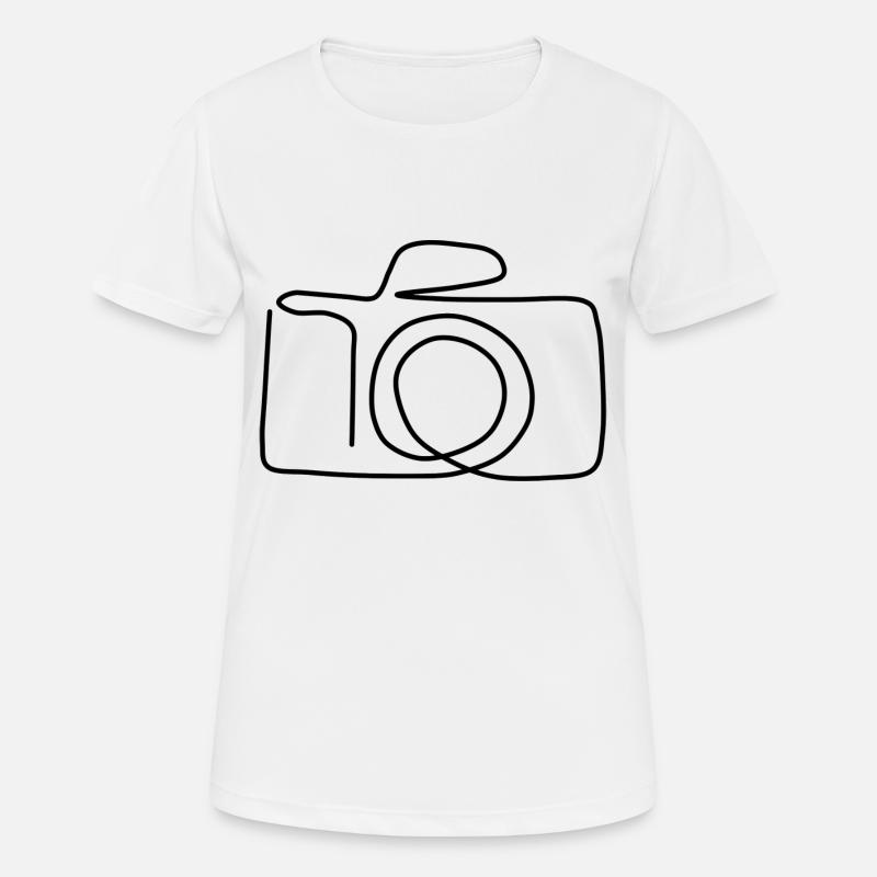 camera - Women's Breathable T-Shirt - white