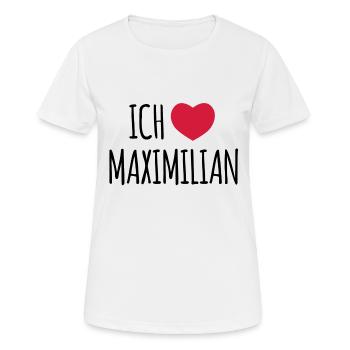 I love Maximilian Maxi Max gift - Women's Breathable T-Shirt - white - Front - AI Model Female 172 dark (172cm)