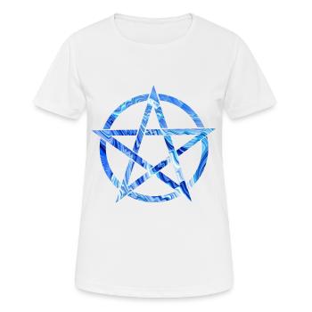 pentagram e 80 - T-shirt respirant Femme - blanc - Devant - AI Model Female 172 dark (172cm)