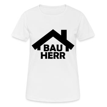 bauherr - Frauen T-Shirt atmungsaktiv - Weiß - Vorne - AI Model Female 172 dark (172cm)