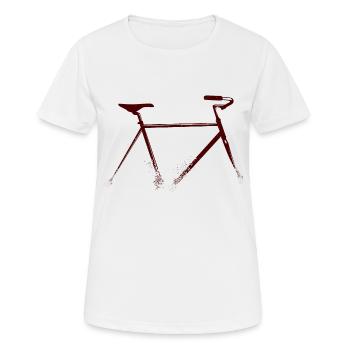 distressed vintage bike - Women's Breathable T-Shirt - white - Front - AI Model Female 172 dark (172cm)