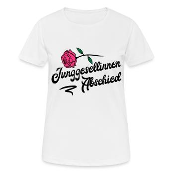 junggesellinnen abschied rose - Frauen T-Shirt atmungsaktiv - Weiß - Vorne - AI Model Female 172 dark (172cm)