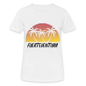 Fuerteventura - T-shirt respirant Femme - blanc - Devant - AI Model Female 172 dark (172cm)