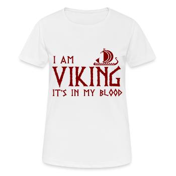 je suis viking - T-shirt respirant Femme - blanc - Devant - AI Model Female 172 dark (172cm)