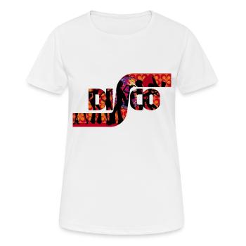 Disco - Frauen T-Shirt atmungsaktiv - Weiß - Vorne - AI Model Female 172 dark (172cm)
