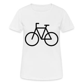 bicycle - Women's Breathable T-Shirt - white - Front - AI Model Female 172 dark (172cm)