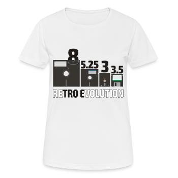 Set der Floppy Disks - Frauen T-Shirt atmungsaktiv - Weiß - Vorne - AI Model Female 172 dark (172cm)