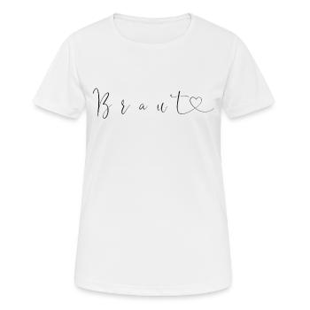 Braut - Frauen T-Shirt atmungsaktiv - Weiß - Vorne - AI Model Female 172 dark (172cm)