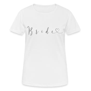 la mariée - T-shirt respirant Femme - blanc - Devant - AI Model Female 172 dark (172cm)