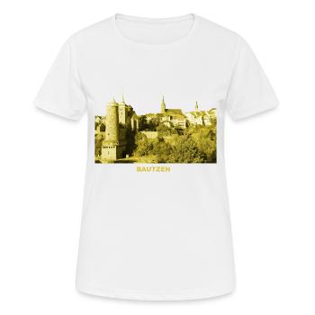 Bautzen Oberlausitz Sachsen Spree Wasserkunst - Frauen T-Shirt atmungsaktiv - Weiß - Vorne - AI Model Female 172 dark (172cm)
