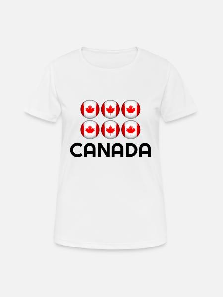Canada, Canada country, Canada flag, Canada hoodie - Women's Breathable T-Shirt - white