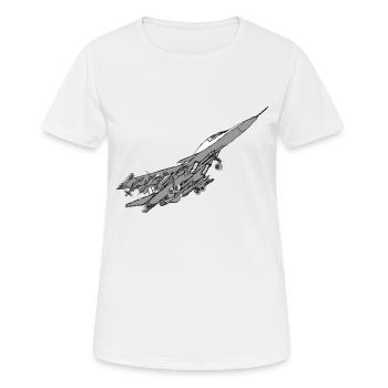 Su-34 fighter bomber - Women's Breathable T-Shirt - white - Front - AI Model Female 172 dark (172cm)