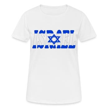 Israel - Frauen T-Shirt atmungsaktiv - Weiß - Vorne - AI Model Female 172 dark (172cm)
