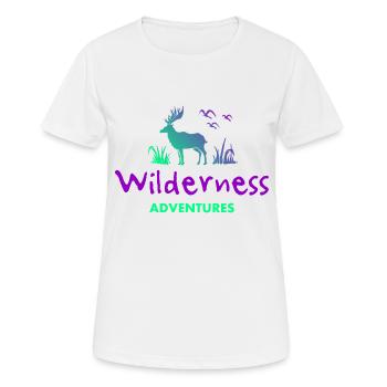 Wilderness Adventure - Women's Breathable T-Shirt - white - Front - AI Model Female 172 dark (172cm)