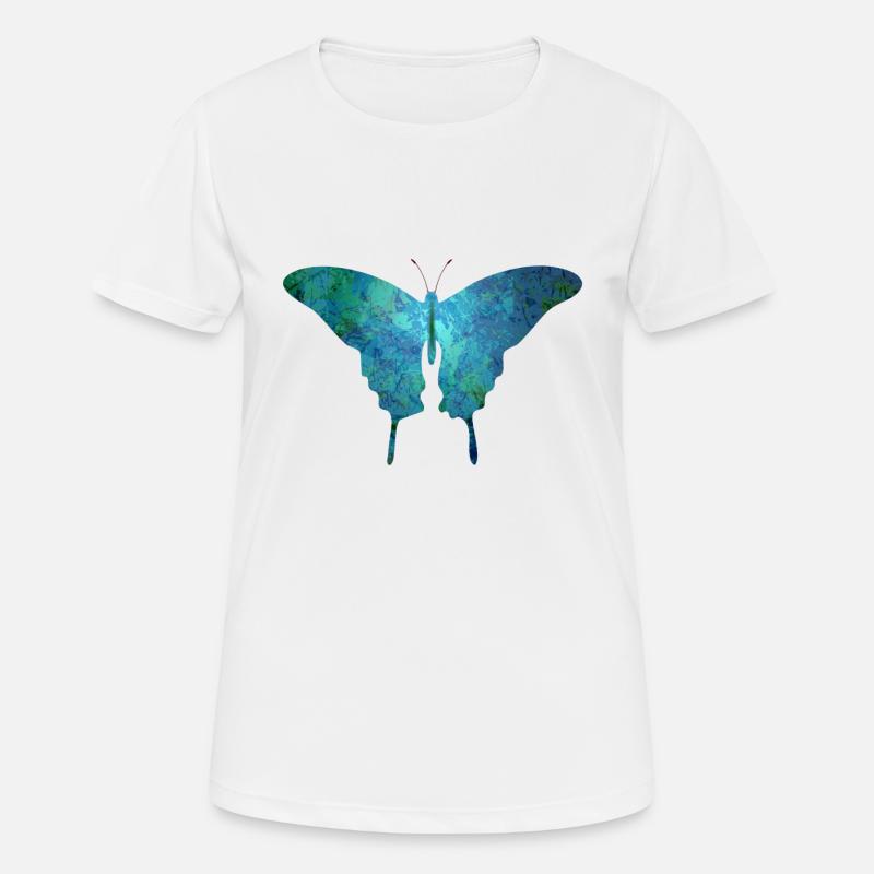 butterfly - Women's Breathable T-Shirt - white
