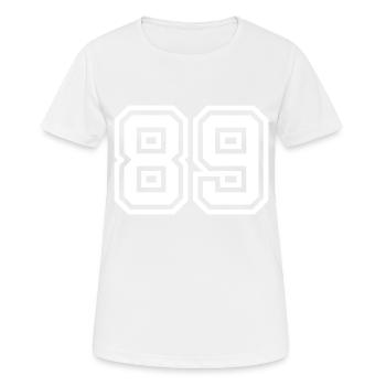 Symbole numérique 89 - T-shirt respirant Femme - blanc - Devant - AI Model Female 172 dark (172cm)