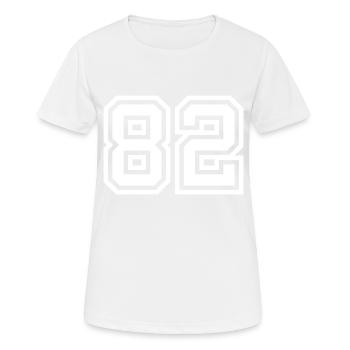 Symbole numérique 82 - T-shirt respirant Femme - blanc - Devant - AI Model Female 172 dark (172cm)