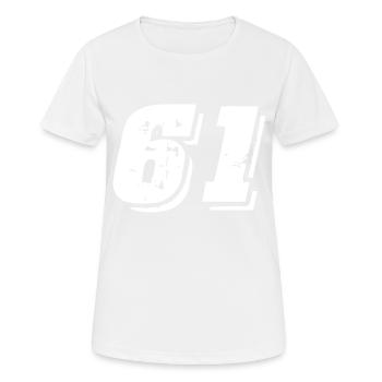 Symbole numérique 61 - T-shirt respirant Femme - blanc - Devant - AI Model Female 172 dark (172cm)