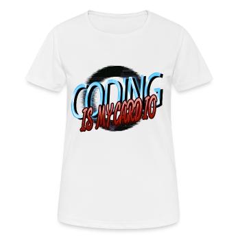 père de l’informatique geek informatique - T-shirt respirant Femme - blanc - Devant - AI Model Female 172 dark (172cm)