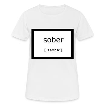 Sobre - T-shirt respirant Femme - blanc - Devant - AI Model Female 172 dark (172cm)