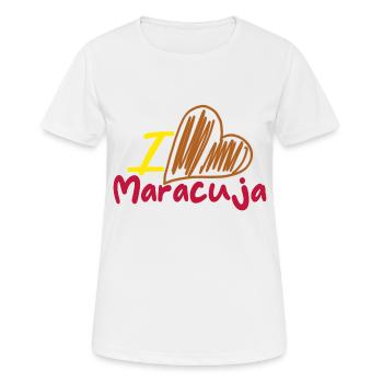 J’aime les fruits de la passion - T-shirt respirant Femme - blanc - Devant - AI Model Female 172 dark (172cm)