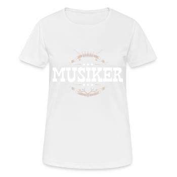 Musiker Beruf - Frauen T-Shirt atmungsaktiv - Weiß - Vorne - AI Model Female 172 dark (172cm)
