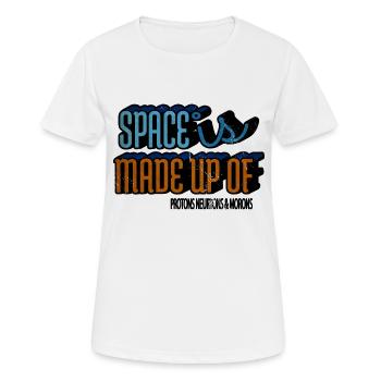 Believe Present Astronomy Night Sky Christmas - Women's Breathable T-Shirt - white - Front - AI Model Female 172 dark (172cm)
