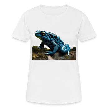Pfeilgiftfrösche sind faszinierende Tiere - Frauen T-Shirt atmungsaktiv - Weiß - Vorne - AI Model Female 172 dark (172cm)