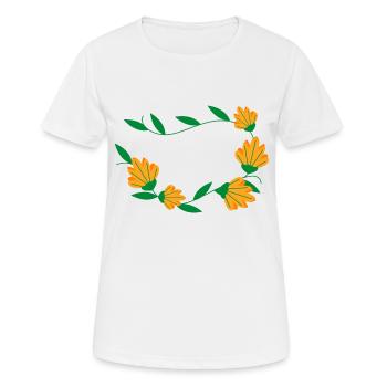 Flower Flower Plant - Women's Breathable T-Shirt - white - Front - AI Model Female 172 dark (172cm)