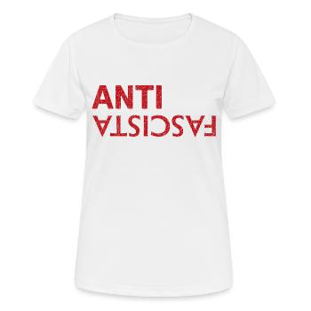 Anti-fasciite - T-shirt respirant Femme - blanc - Devant - AI Model Female 172 dark (172cm)