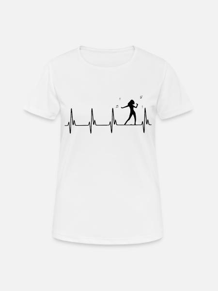 Dancing Dance Music - Women's Breathable T-Shirt - white