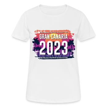 Gran Canaria 2023 - Women's Breathable T-Shirt - white - Front - AI Model Female 172 dark (172cm)