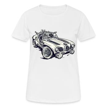 Voiture intemporelle - T-shirt respirant Femme - blanc - Devant - AI Model Female 172 dark (172cm)